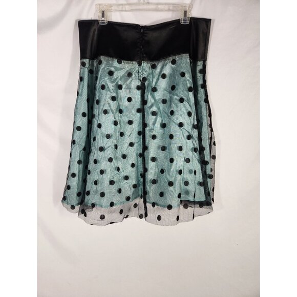 Torrid Womens Plus Skirt Circle Retro Pin Up Wedding Polka Dot 0X 12 - Picture 5 of 7